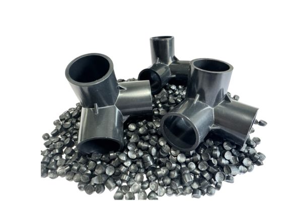 High Gloss PVC Resin Compound For PVC Injection Products Customized Grey Hard PVC Compound Granules For Injection Molding