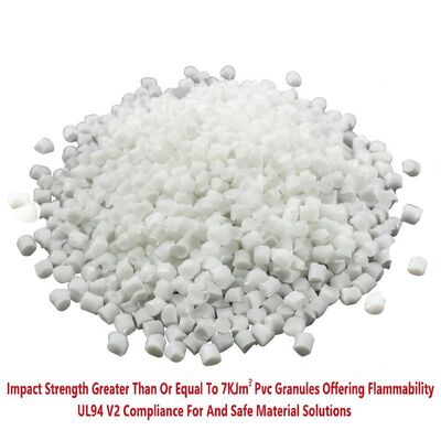 Impact Strength Greater Than Or Equal To 7KJm2 Pvc Granules Offering Flammability UL94 V2 Compliance For And Safe Material Solutions