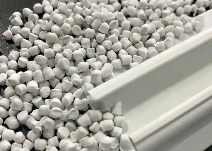 White PVC Compound With High Impact Strength For PVC Window Profiles Extrusion Pvc Granules Plastic Pvc Material