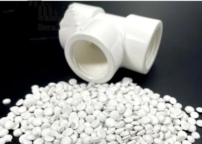 Rigid PVC Granules For Pipe Fittings Rigid Glossy Small Bend Sewage Plain Drawn Fittings PVC Pipe Compound